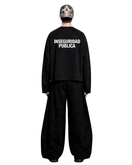 INSEGURIDAD PUBLICA LONG SLEEVE T-SHIRT