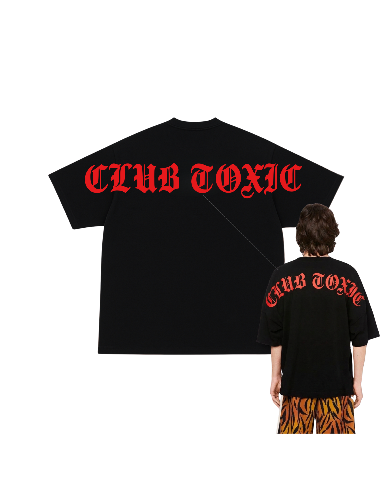CLUB TOXIC PLAYERA NEGRA
