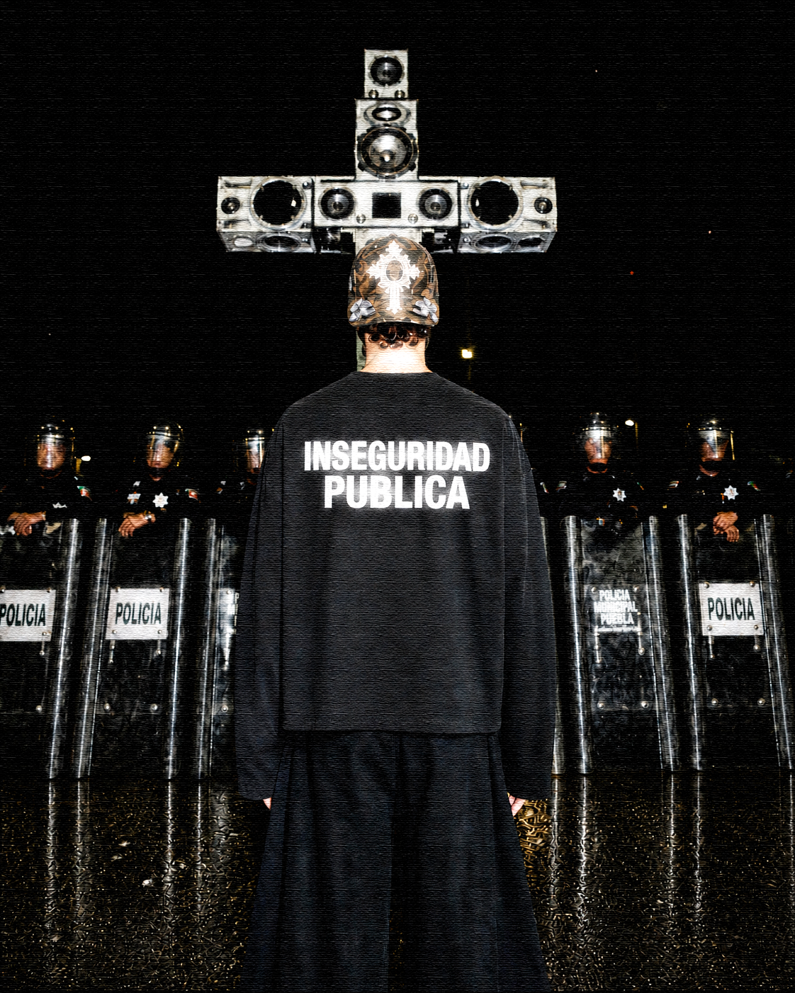 INSEGURIDAD PUBLICA LONG SLEEVE T-SHIRT